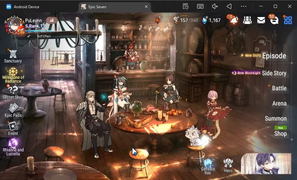 Epic Seven Accounts ASIA Unverif|19 ML(Shepherd ot Dark Diene,Rhianna& image 1