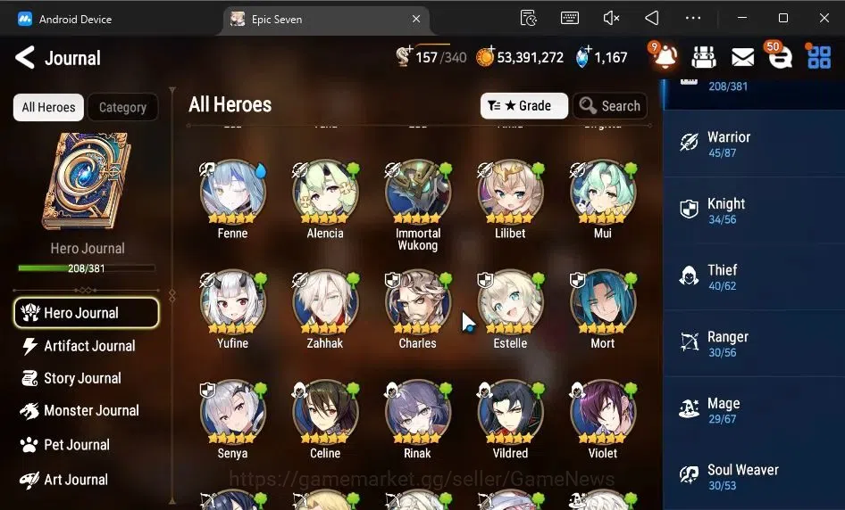 Epic Seven Accounts ASIA Unverif|19 ML(Shepherd ot Dark Diene,Rhianna& image 10