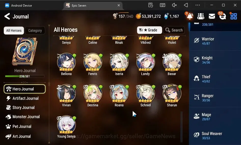 Epic Seven Accounts ASIA Unverif|19 ML(Shepherd ot Dark Diene,Rhianna& image 11