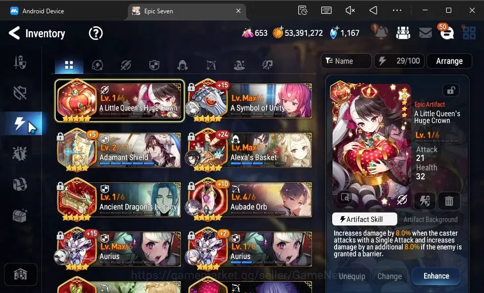 Epic Seven Accounts ASIA Unverif|19 ML(Shepherd ot Dark Diene,Rhianna& image 17