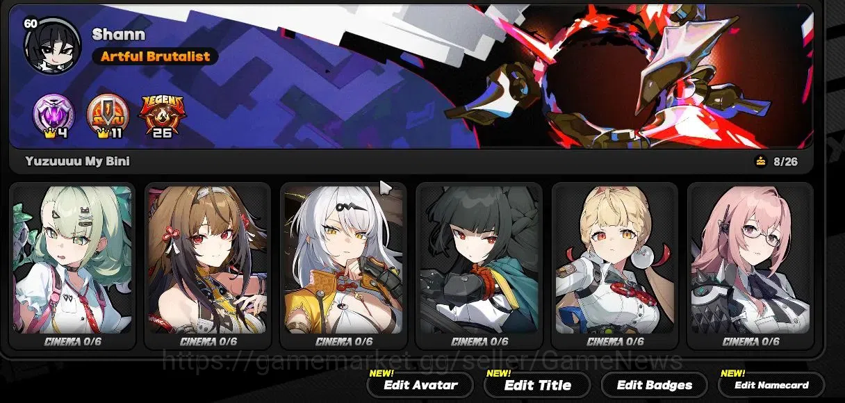 Zenless Zone Zero Accounts ASIA|ENDGAME|17 LMT,2 AOD+3 VH+3 PremT[YSG,Yixuan, image 4