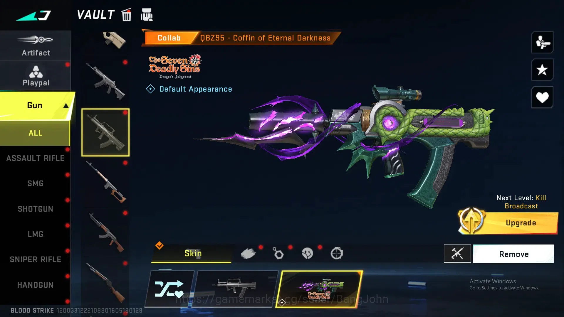 Blood Strike Accounts ASIA | ETERNAL Desert Eagle Scorpius|3 7DS: QBZ95, image 7