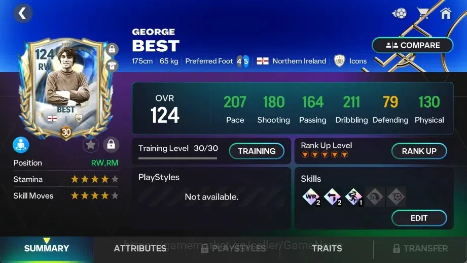 EA SPORTS FC Mobile Accounts OVR 125/90B Value|9 EVO(Dembele,Messi,Gabriel UTOT image 9