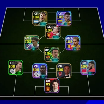 eFootball Accounts Legends & Iconic Players Mobile|PW 3164|Epic Xavi, Rui Costa, Rooney, Agüero|Showtime De Bruyne, James