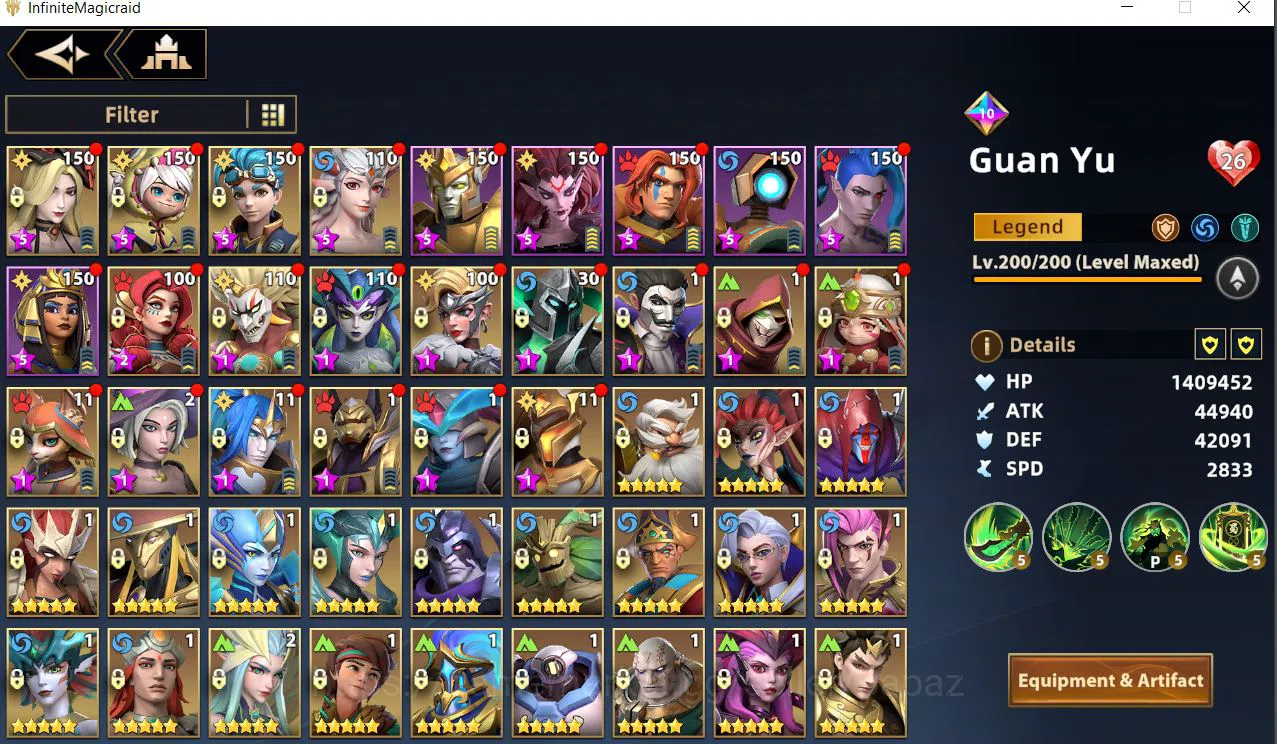 Infinite Magicraid Accounts S184 ★ ★ ★ TOP 10 IN SERVER ★ ★ ★ BOREAS ★ BRIGID image 3