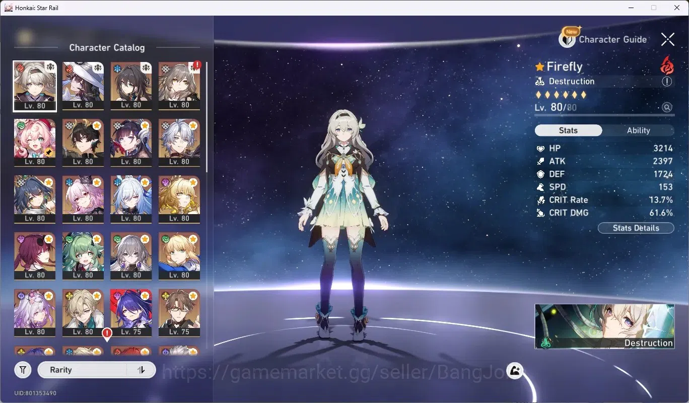 Honkai Star Rail Accounts ASIA|TL 70|21 char Limited[Firefly,Dahlia,Yunli]+( image 2