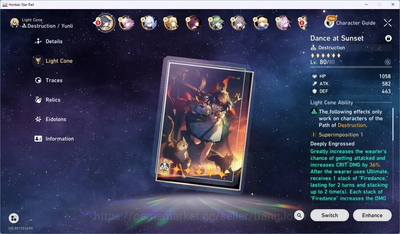 Honkai Star Rail Accounts ASIA|TL 70|21 char Limited[Firefly,Dahlia,Yunli]+( image 5