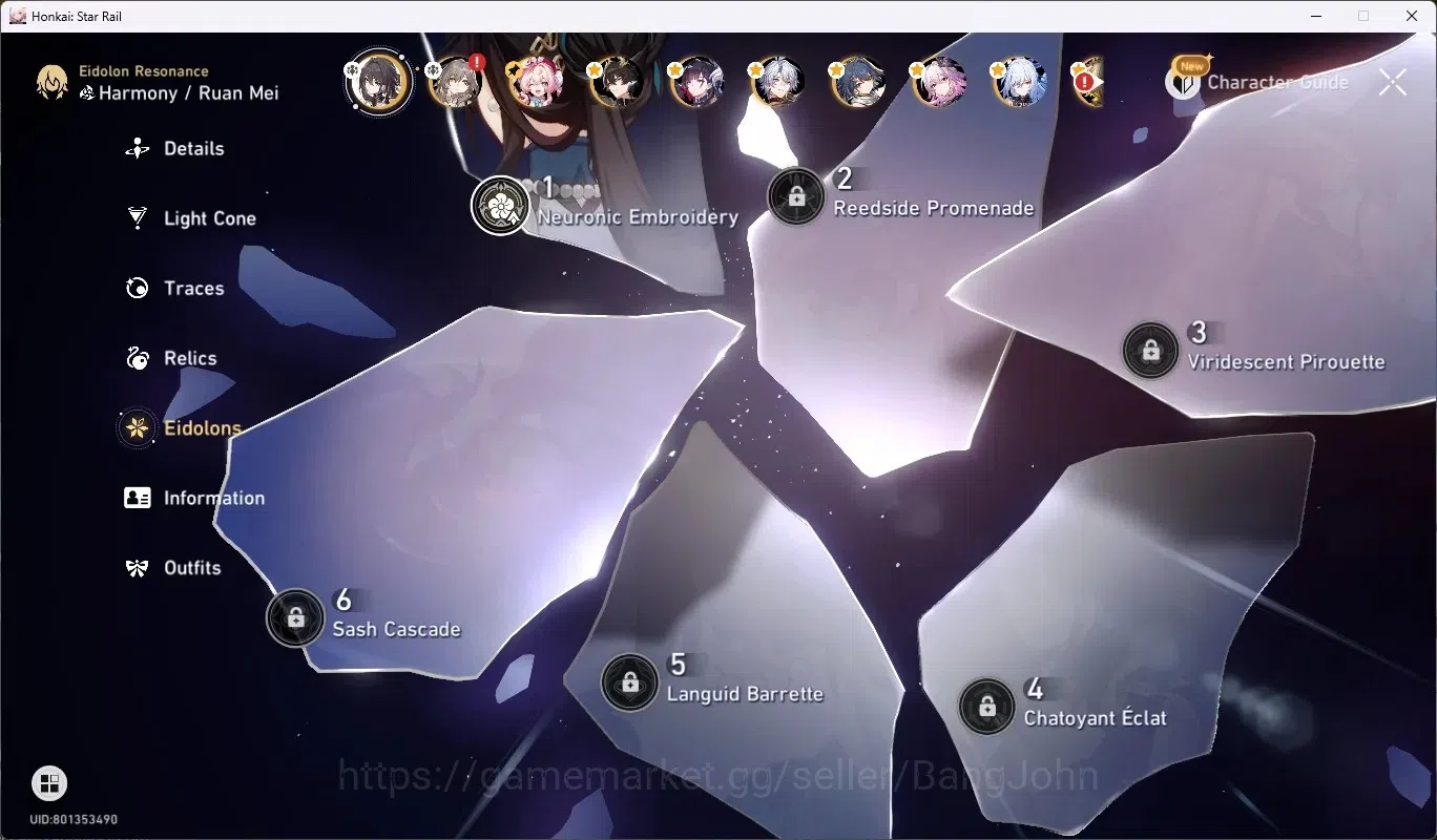 Honkai Star Rail Accounts ASIA|TL 70|21 char Limited[Firefly,Dahlia,Yunli]+( image 6