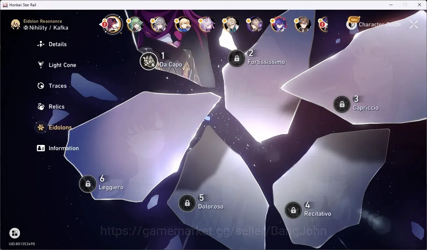 Honkai Star Rail Accounts ASIA|TL 70|21 char Limited[Firefly,Dahlia,Yunli]+( image 7