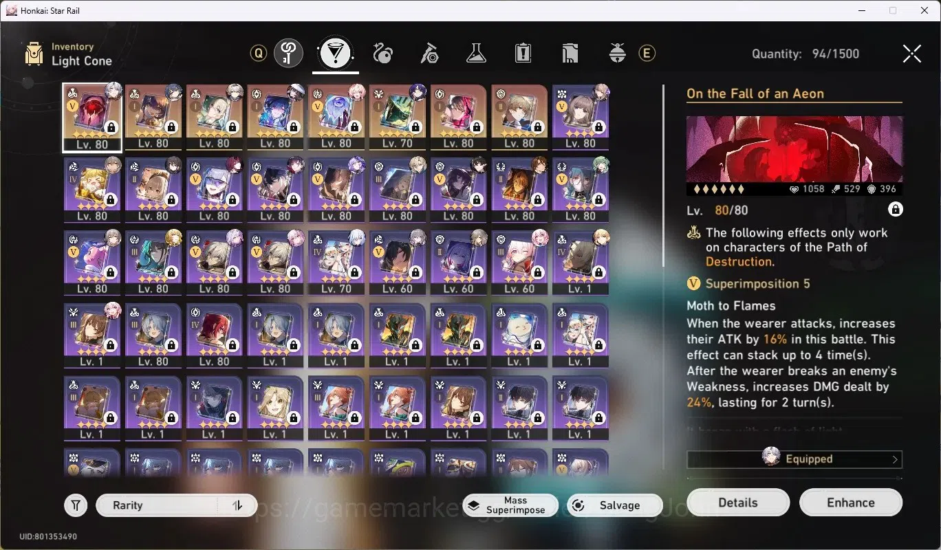 Honkai Star Rail Accounts ASIA|TL 70|21 char Limited[Firefly,Dahlia,Yunli]+( image 9