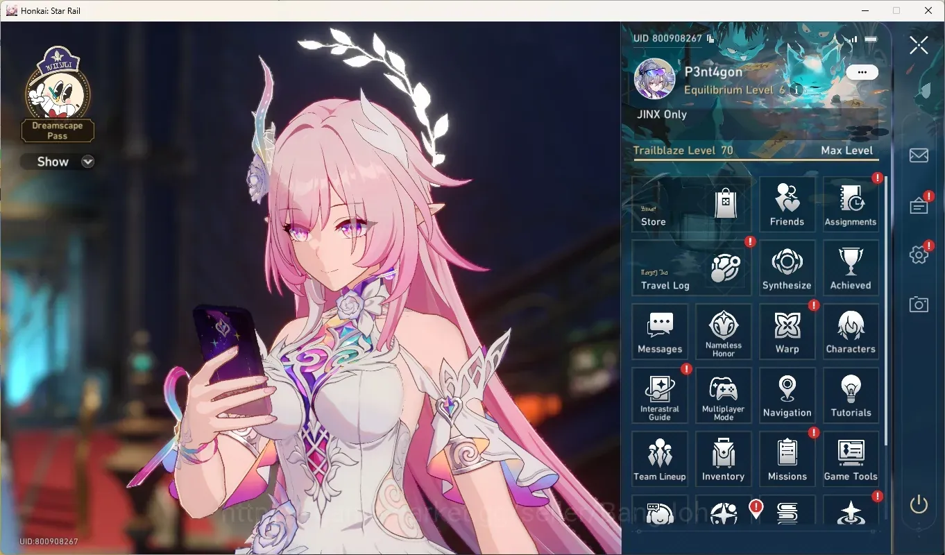 Honkai Star Rail Accounts Others ASIA|TL 70|30 Limited,1 PremTeam Firefly|12 Char Signature|9 Char 1