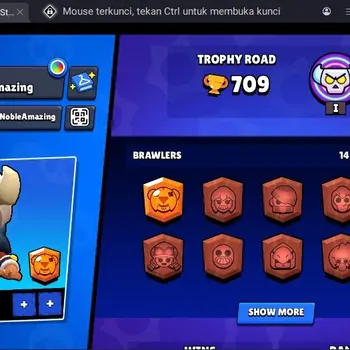 Brawl Stars Accounts Trophy 709 | 14 Brawler| 1 Max Haypercharge(Nita)| 1 Mythic(Nita),3 Epic,4 S Rare Skin|270 Bling