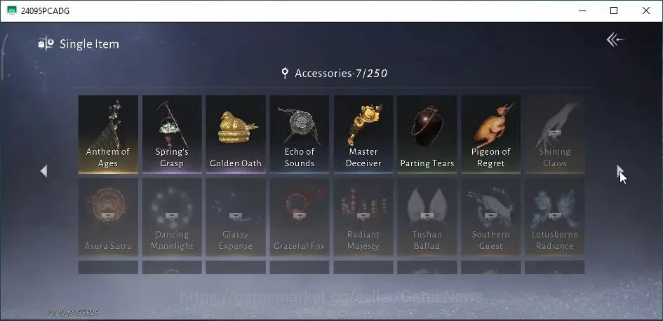 Where Winds Meet Accounts GLOBAL|Lv 5|GS 3676|1 Harmonic Core|Anthem of Ages image 12