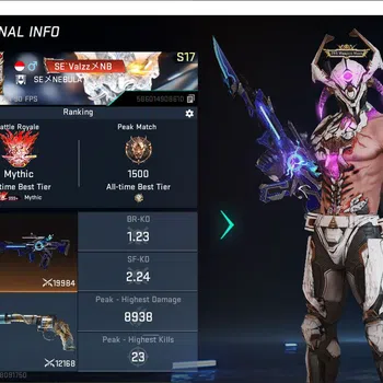 Blood Strike Accounts Others ASIA | 1 ETERNAL: Desert Eagle-Scorpius|5 Collab Guns(OPM/TR/7DS/Eva)|3 LIMITED Guns|8 ULTRA