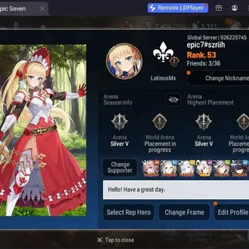 Epic Seven Accounts Limited Hero Global Unverif|5ML(Belian,S.E Celine,Ruele,M Kawerik,O Sigret)+A Fumyr|PoH+Bless ON|CHECK