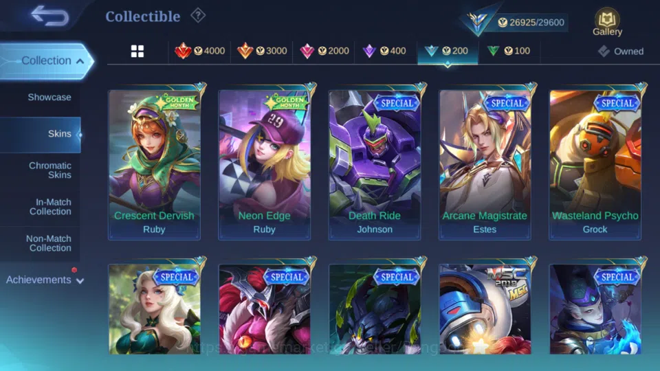 Mobile Legends: Bang Bang Accounts Hero 95 | skin 112|cc natalia | epic lancelot | sp image 11