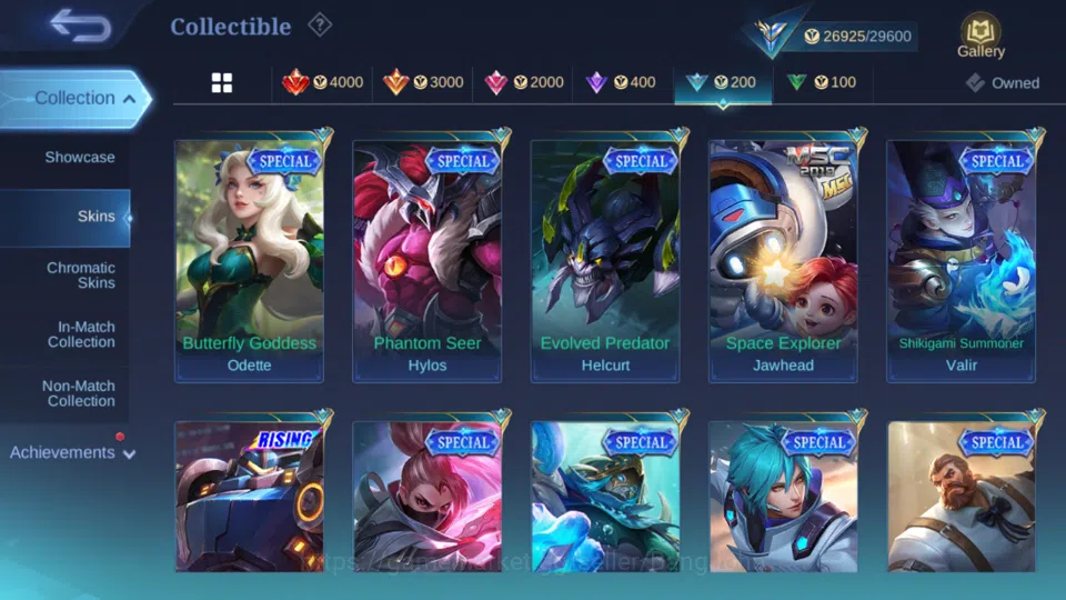 Mobile Legends: Bang Bang Accounts Hero 95 | skin 112|cc natalia | epic lancelot | sp image 12