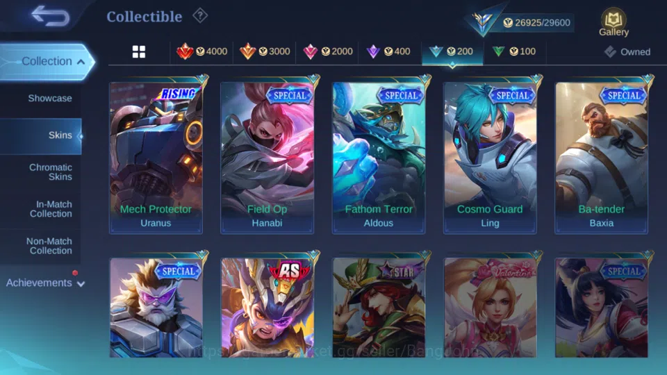 Mobile Legends: Bang Bang Accounts Hero 95 | skin 112|cc natalia | epic lancelot | sp image 13