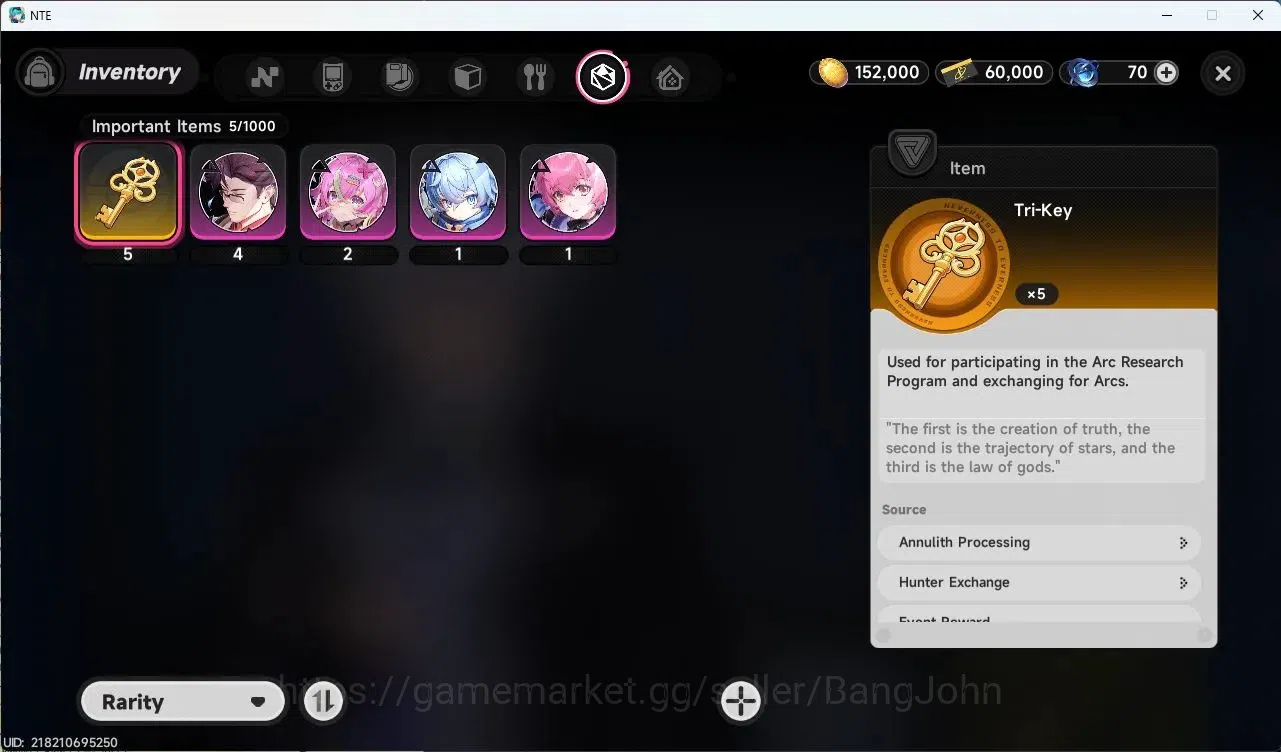 Neverness to Everness Accounts NA | Hunter Lv 3 | 5 A-Class [Mint,Alder,Hanlel,Au image 10
