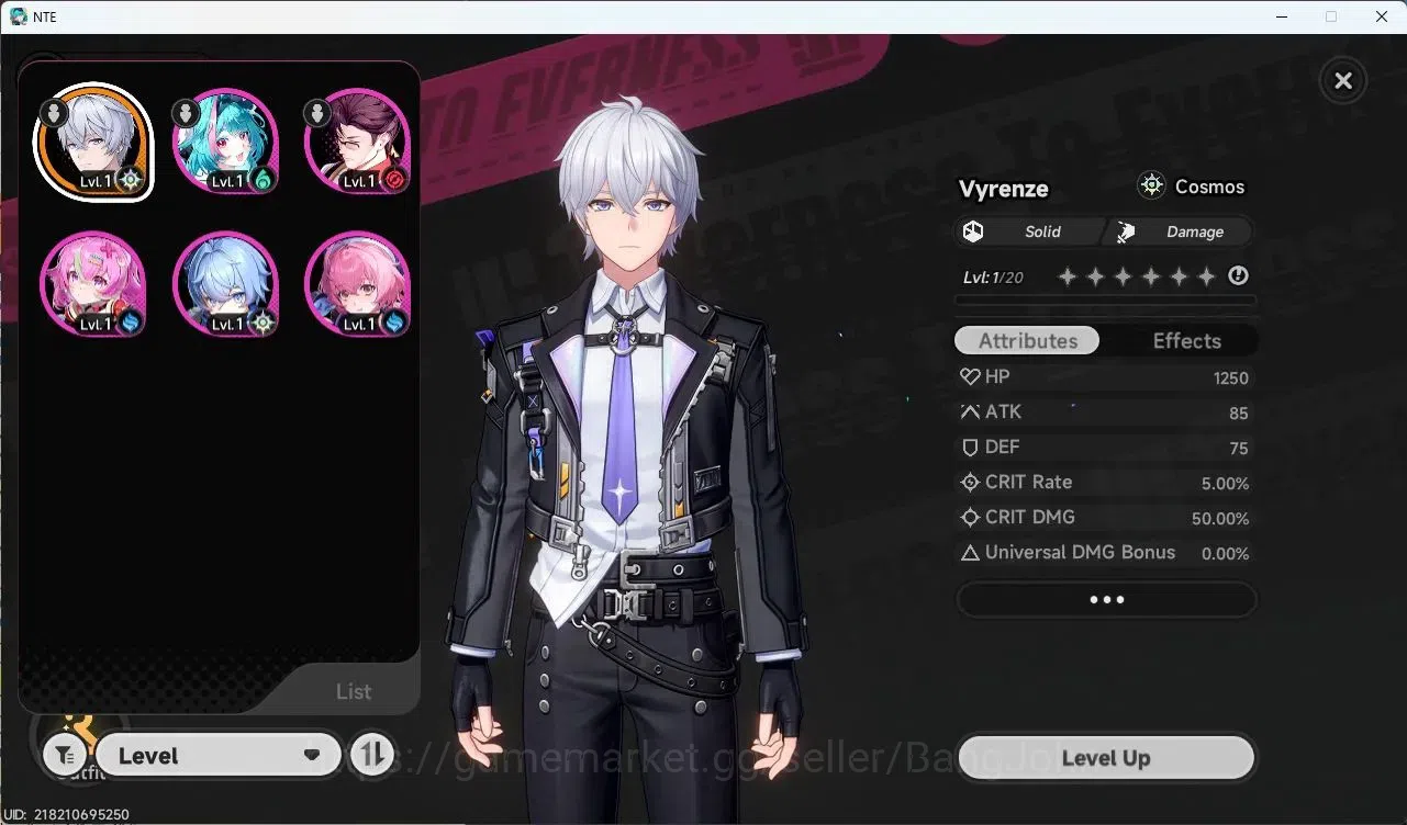 Neverness to Everness Accounts NA | Hunter Lv 3 | 5 A-Class [Mint,Alder,Hanlel,Au image 2