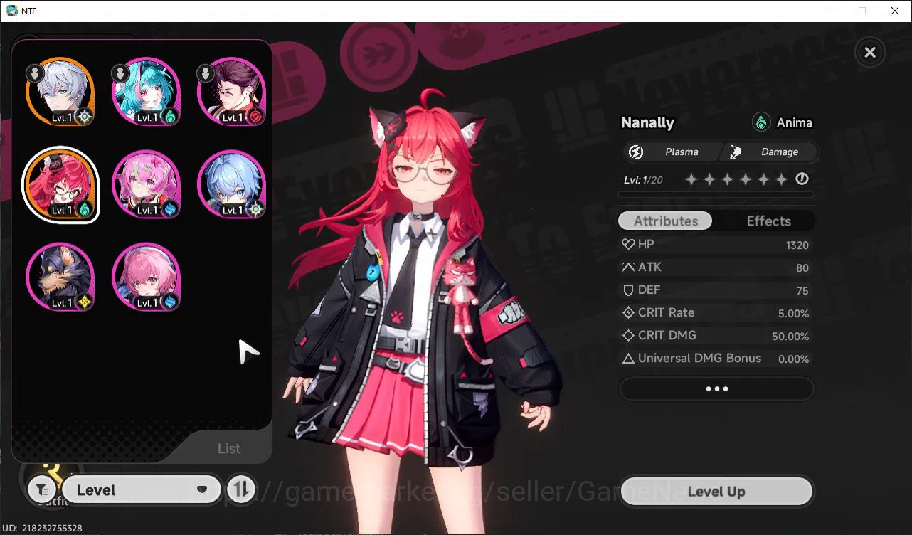 Neverness to Everness Accounts GLOBAL EU| HL 3| 1 SSR Limited Meta Nanally |6 SR image 1