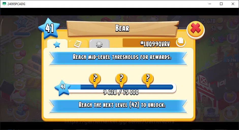 Hay Day Accounts Level 41 | Barn Storage 1050 + Silo Storage 625 | 205k Coins, 51 Diamonds |CN ON|Log Supercell ID|Take 10