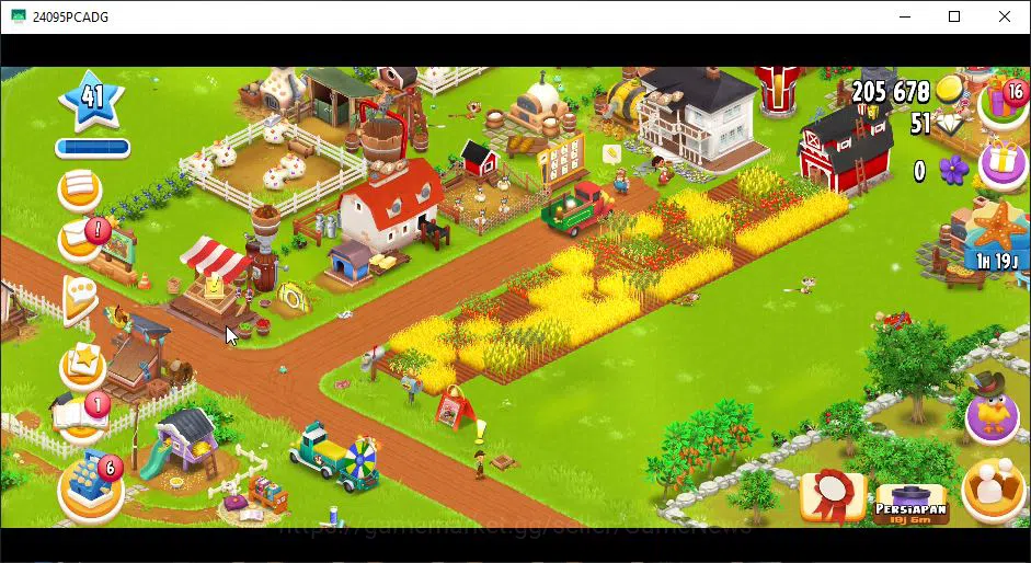 Hay Day Accounts Level 41 | Barn Storage 1050 + Silo Storage 625 | 205k Coins, 51 Diamonds |CN ON|Log Supercell ID|Take 3