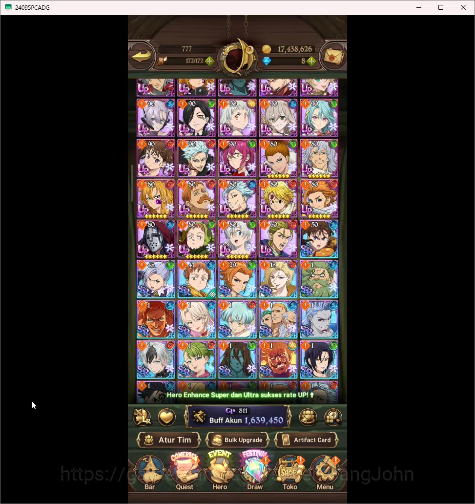 The Seven Deadly Sins: Grand Cross Accounts ASIA | 1,6M CC | 6 UR Merlin&Esca 2/6 Salos ODK 2/ image 3