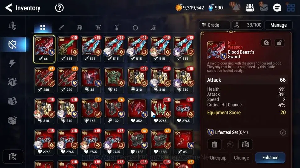 Epic Seven Accounts Starter GLOBAL UnVerif|New Era|2 ML (Salome,Blood Moon Haste)+Setsuka,Ruiza,Saria,Etc|Poh ON|2,5K 14