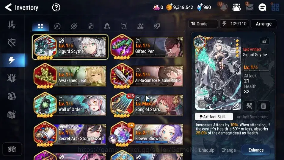 Epic Seven Accounts Starter GLOBAL UnVerif|New Era|2 ML (Salome,Blood Moon Haste)+Setsuka,Ruiza,Saria,Etc|Poh ON|2,5K 15
