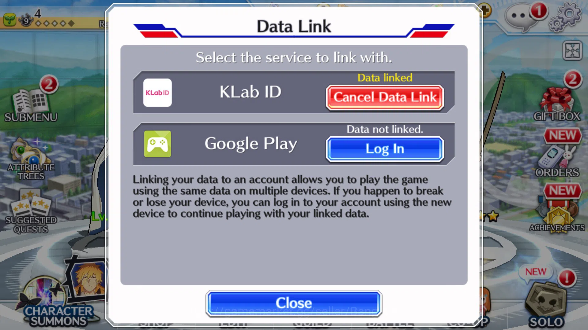 Bleach: Brave Souls Accounts Starter GLOBAL]6K Orb+Fresh All 13
