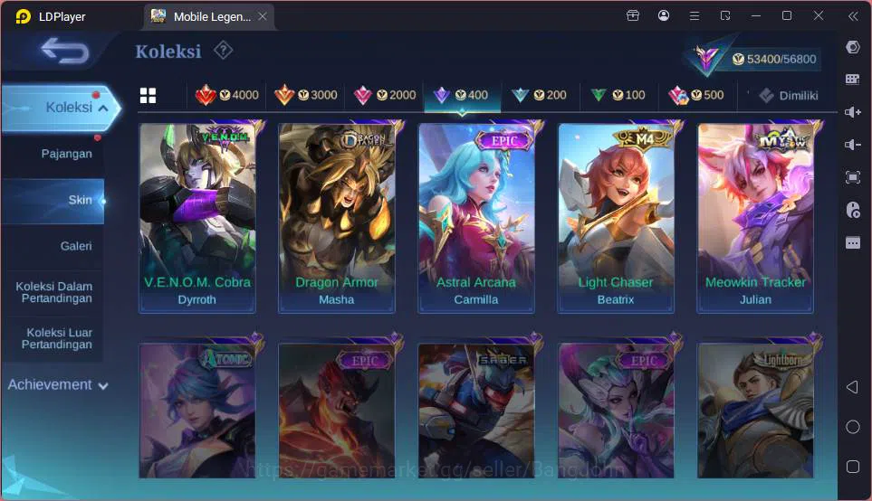 Mobile Legends: Bang Bang Accounts GLOBAL|Hero 81|Skin 179|Prime Claude,Kof Karina,St image 13