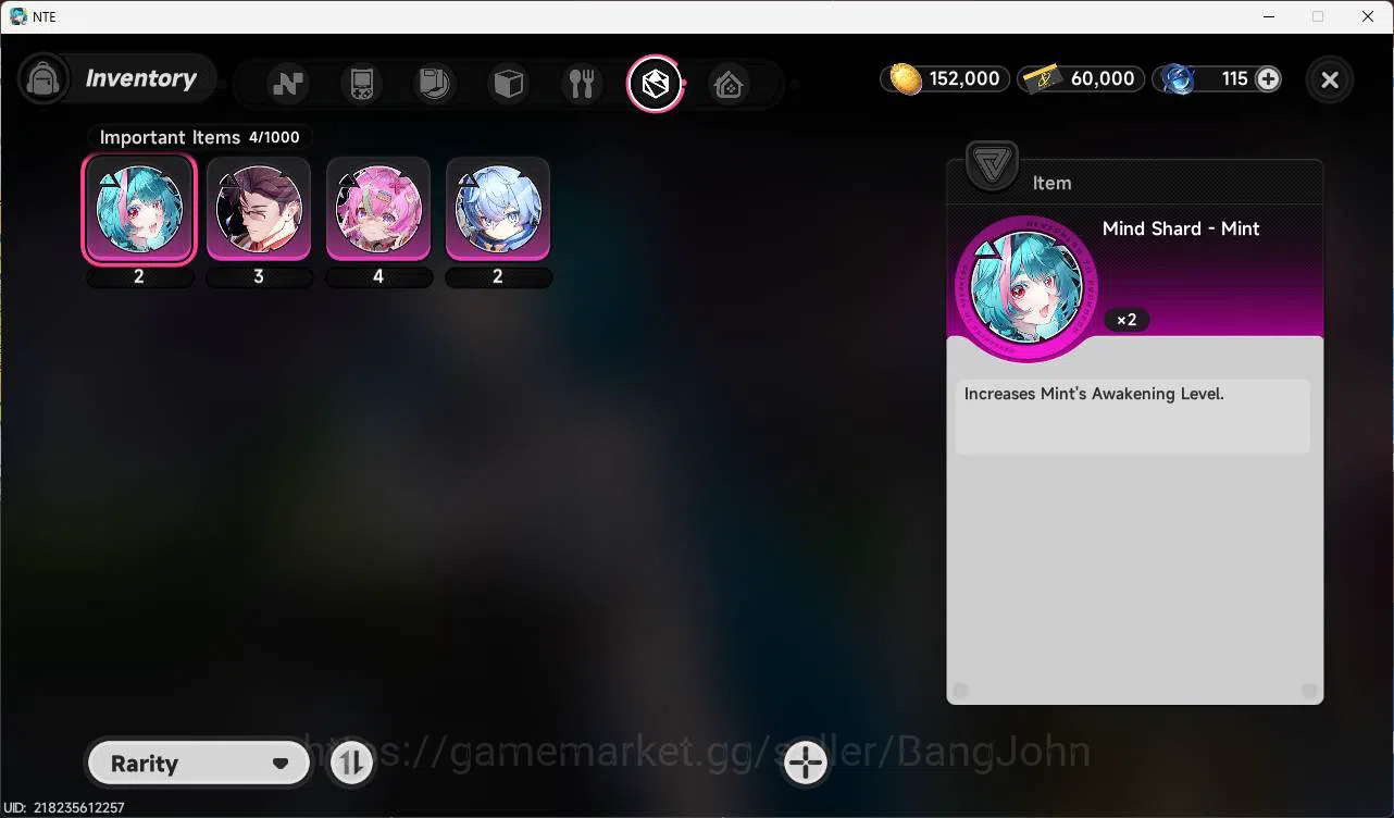 Neverness to Everness Accounts America, Starter LVL 3, Nanaly, 8 char, MC male, m image 4