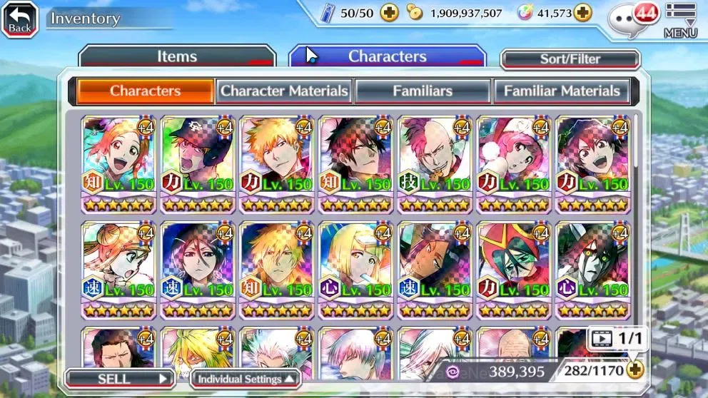 Bleach: Brave Souls Accounts High-End [GLOBAL]|41K Orb|DreamTeam Ichigo,2 New Ichigo,10th Aniv Rukia,Ichigo,,SantaSociety 10