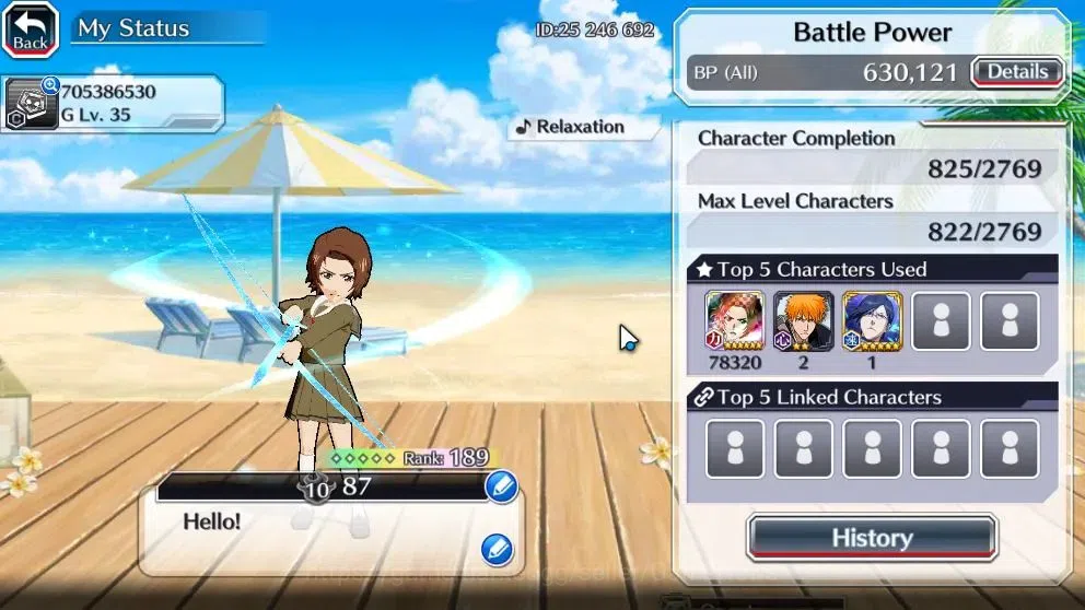 Bleach: Brave Souls Accounts High-End [GLOBAL]|41K Orb|DreamTeam Ichigo,2 New Ichigo,10th Aniv Rukia,Ichigo,,SantaSociety 3