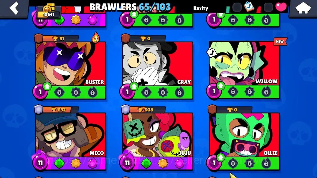 Brawl Stars Accounts 10K Trophy|65 Brawlers 15 Max Lvl|3 Full Buffie|UL image 10