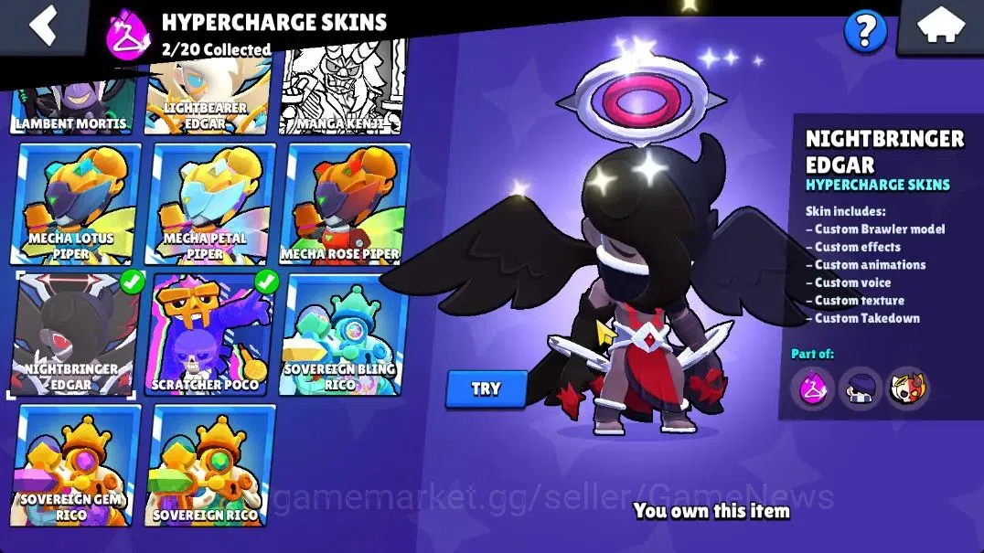 Brawl Stars Accounts 10K Trophy|65 Brawlers 15 Max Lvl|3 Full Buffie|UL image 12