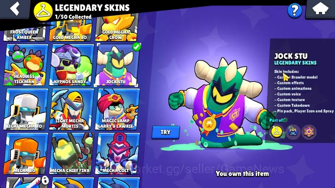 Brawl Stars Accounts 10K Trophy|65 Brawlers 15 Max Lvl|3 Full Buffie|UL image 13
