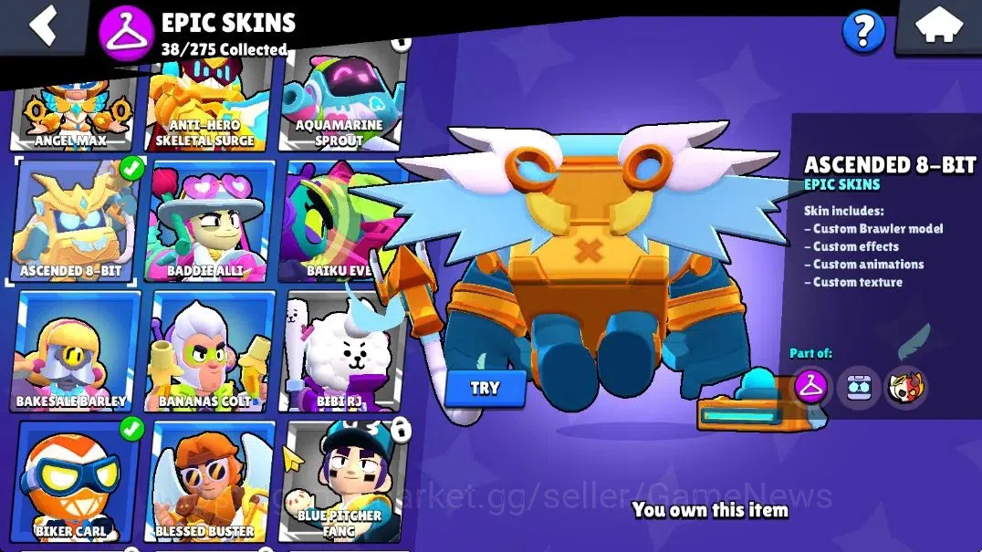 Brawl Stars Accounts 10K Trophy|65 Brawlers 15 Max Lvl|3 Full Buffie|UL image 17