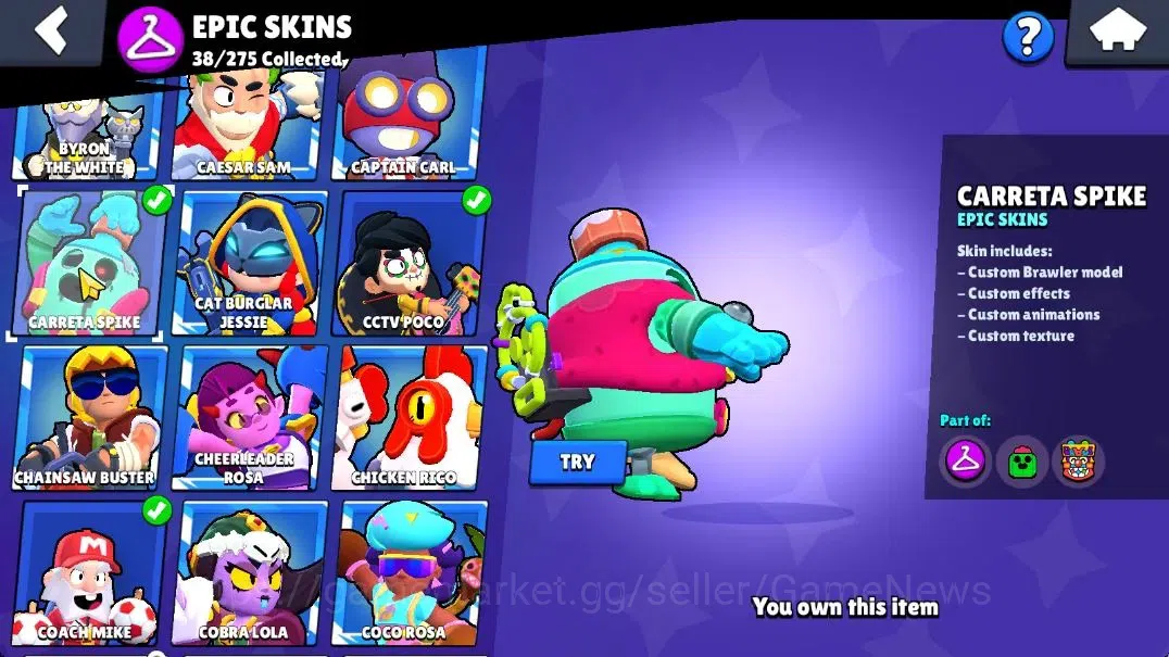 Brawl Stars Accounts 10K Trophy|65 Brawlers 15 Max Lvl|3 Full Buffie|UL image 18
