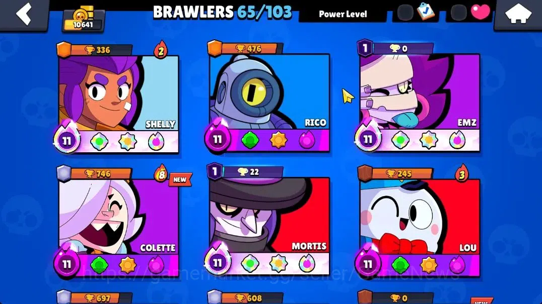 Brawl Stars Accounts 10K Trophy|65 Brawlers 15 Max Lvl|3 Full Buffie|UL image 5