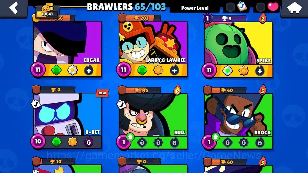 Brawl Stars Accounts 10K Trophy|65 Brawlers 15 Max Lvl|3 Full Buffie|UL image 7