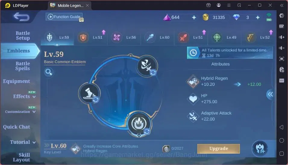 Mobile Legends: Bang Bang Accounts Global|Hero 65|Skin 85|Seasoned|Spongebob Cyclops| image 4