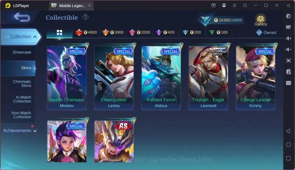 Mobile Legends: Bang Bang Accounts Global|Hero 65|Skin 85|Seasoned|Spongebob Cyclops| image 6