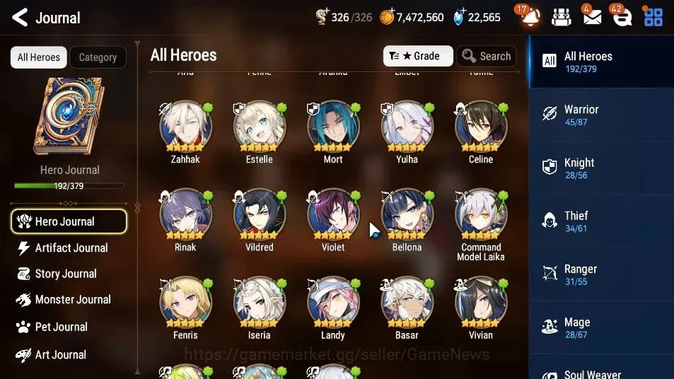 Epic Seven Accounts GLOBAL Unverif|New Era|15 ML(Salome,LOTscales,NM L image 9