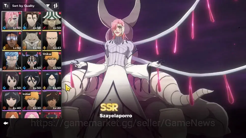 BLEACH: Soul Resonance Accounts NuverseSEA|LV 40|6 SSR [(Szayelaporro,Ikkaku)+Stam image 2