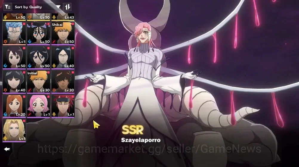 BLEACH: Soul Resonance Accounts NuverseSEA|LV 40|6 SSR [(Szayelaporro,Ikkaku)+Stam image 3