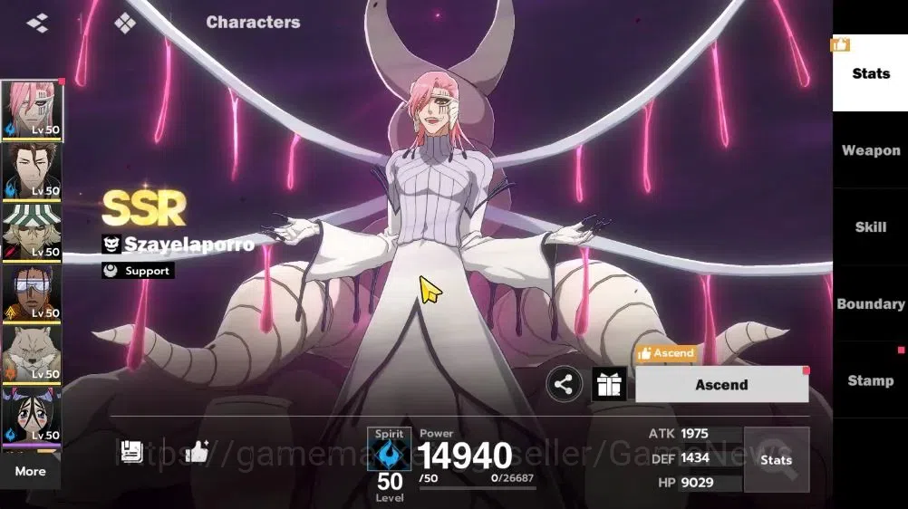 BLEACH: Soul Resonance Accounts NuverseSEA|LV 40|6 SSR [(Szayelaporro,Ikkaku)+Stam image 4