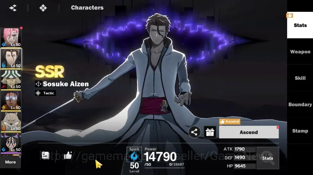 BLEACH: Soul Resonance Accounts NuverseSEA|LV 40|6 SSR [(Szayelaporro,Ikkaku)+Stam image 7