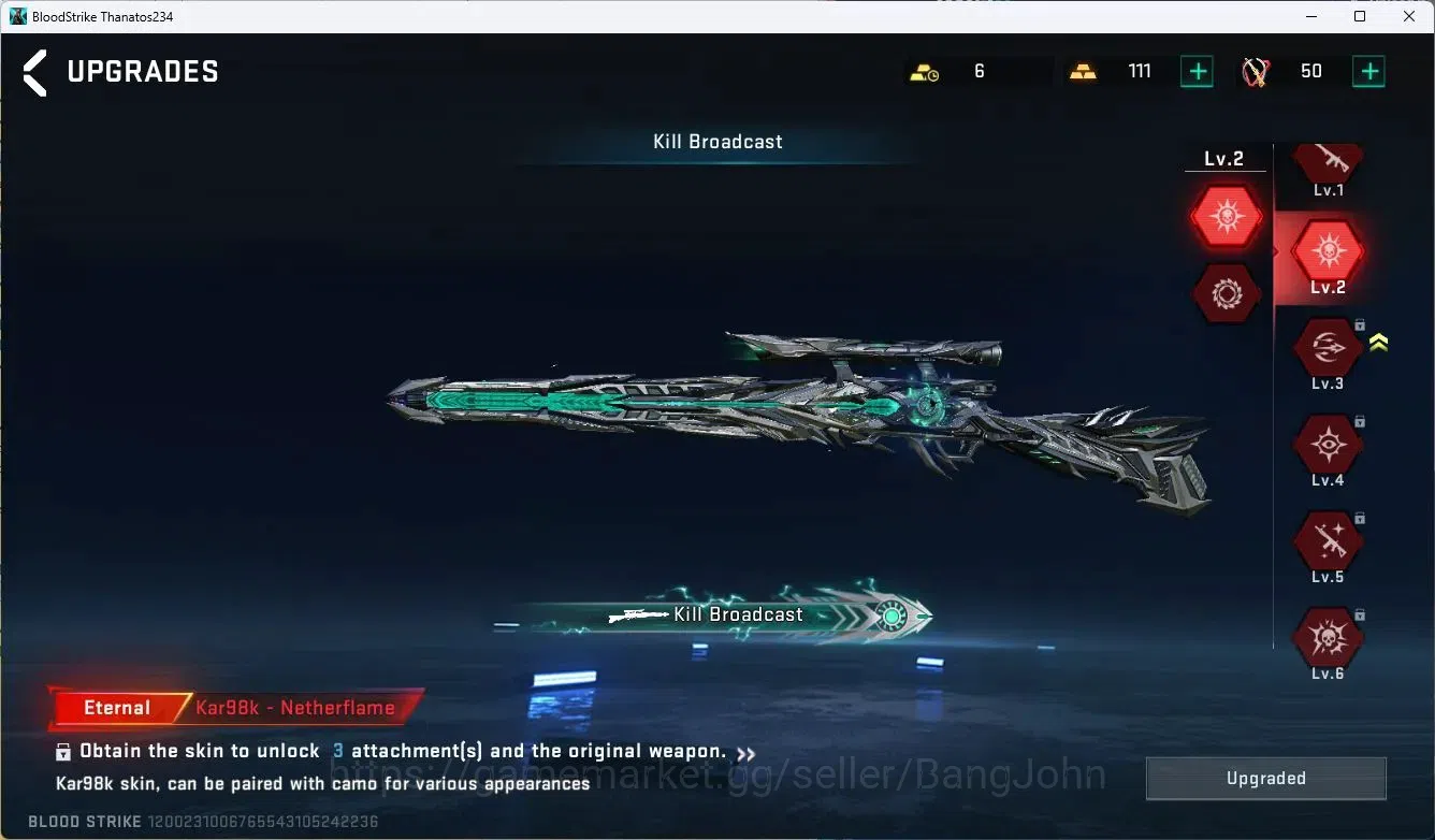 Blood Strike Accounts ASIA | 2 Eternal GUN: Desert Eagle, Kar98k | 2 BLE image 12
